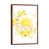 Classic Brown Wood Floater Framed