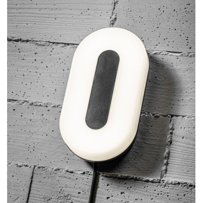 Zeph Black Integrated LED Outdoor Flush Mount