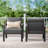 Outdoor Patio Aluminum 5-Person Conversation Set With LP Fire Pit Table&Glass Guard-466459440