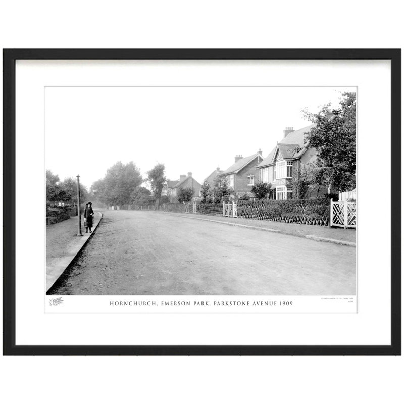 Hornchurch, Emerson Park, Parkstone Avenue 1909 by Francis Frith - Single Picture Frame Print, 45cm H x 60cm W x 2.3cm D
