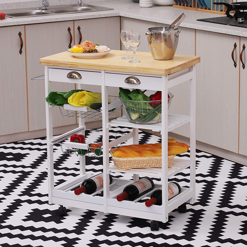 Shurtleff Kitchen Cart, White