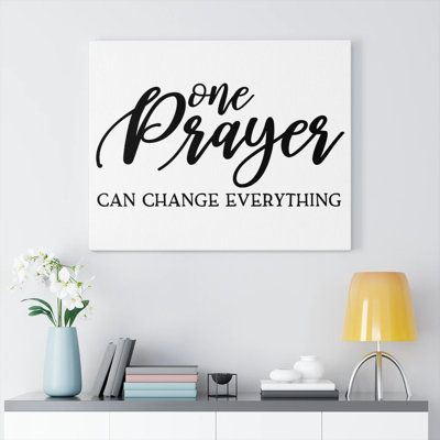 One Prayer - Wrapped Canvas Print