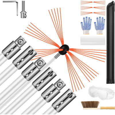 Flexible Chimney Sweep Kit