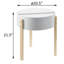 Table de bout avec rangement dissimulé