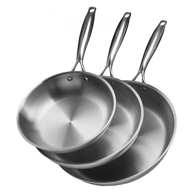 Stainless Steel Non-Stick Frying Pan Set