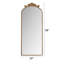 Miroir mural 58 po x 24 po avec applique murale sculptée sur le dessus-1087314367