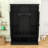 Sophisticated Wood Hall Tree with Hooks, Elegant Arch Details and Adjustable Shelves-159733432