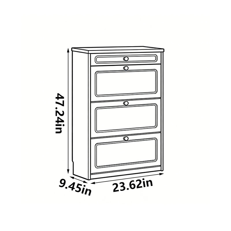 Castiglia, 47.24" H x 23.62" W x 9.45" D