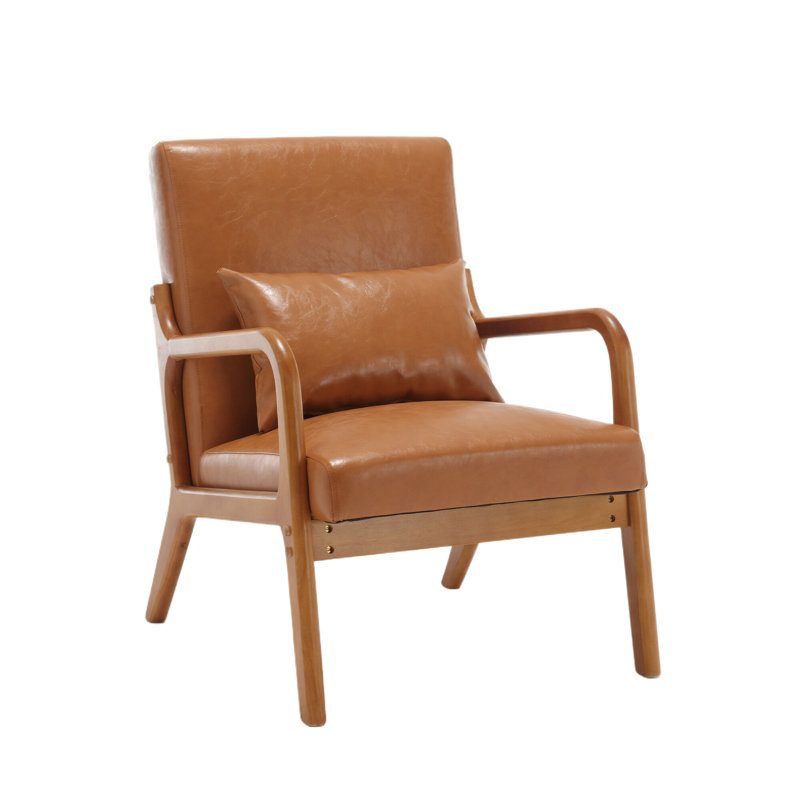 Fauteuils de détente rembourrés Savoie, Marron clair