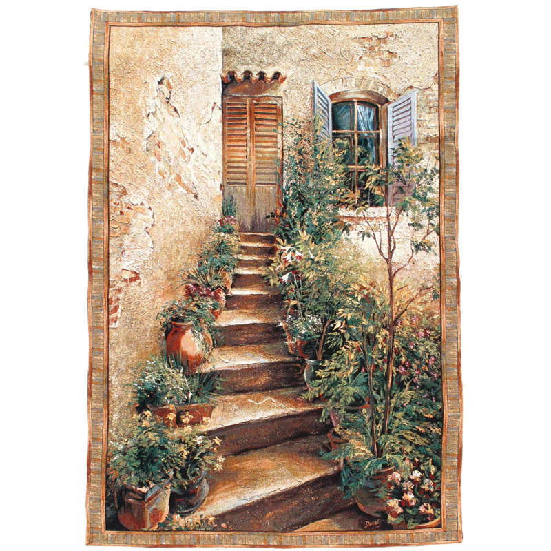 Canvello French Floral Wall Hanging Tapestry - 4'5" X 6'5"