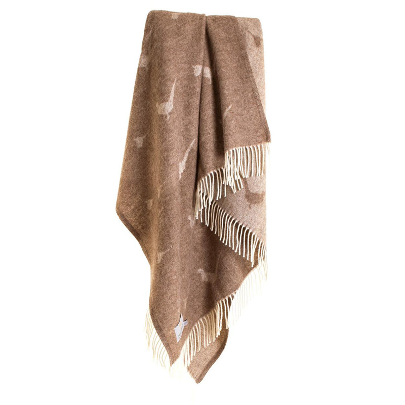 Lifestyle PNW Animal Print Throw Tweedmill Blanket, Pheasent