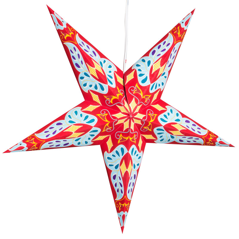 Étoile en papier Dara, Rouge