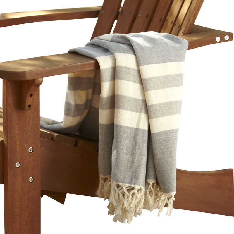 Balsam Hand Woven Throw Blanket, Gray