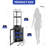 Corner Wine Cabinet with LED Lights Power Outlets Glass Holder Adjustable Shelves-183129700