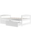 Lit plateforme simple avec deux tiroirs-114246934