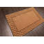 Tapis brun clair en laine crocheté Tiemann