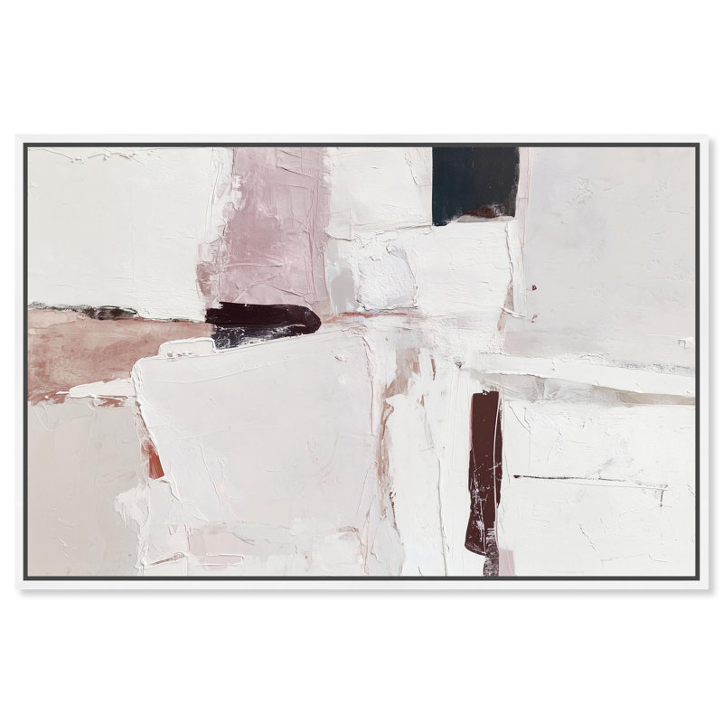 "Dark Patch", reproduction d'art sur toile par Art Remedy, cadre blanc, 45 x 30, H 31 po x l 46 po, Cadre blanc