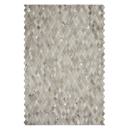 Demeter Cowhide Geometric Area Rug