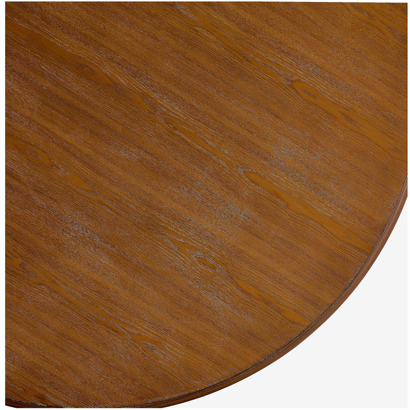 Round Dining Table (Light Ash), Ash Brown