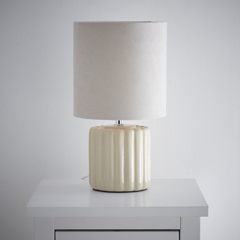 Bryshere Ceramic Table Lamp, Cream