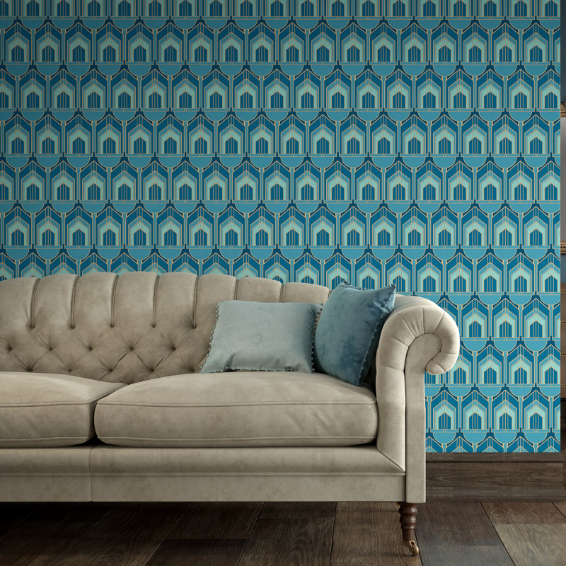 10m x 50cm Matte Wallpaper Roll, Teal