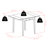 Apsar Extendable Solid Wood Top Four Leg Base Dining Set