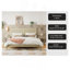 Lit plateforme en bois massif avec rotin-895992513