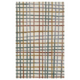 Polychrome Rug: Modernist Hand Tufted Rug in Multi