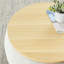 Round Storage Ottoman with small seat-1208126949