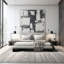 Tapis gris clair / gris foncé / ivoire Humphrey Southwestern-2143558135