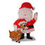 Décoration de Noël 32 po en forme de père Noël rouge et blanc