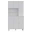 Armoire garde-manger à 1 tablette et 1 tiroir Tigard - blanc