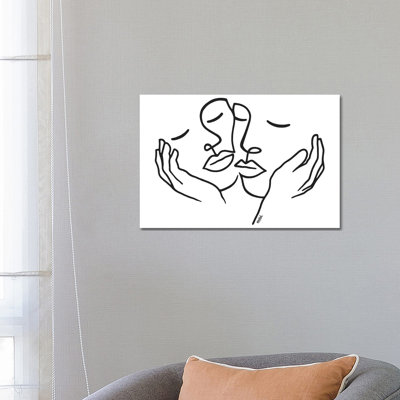 Touching 1 Piece Wrapped Canvas Wall Art
