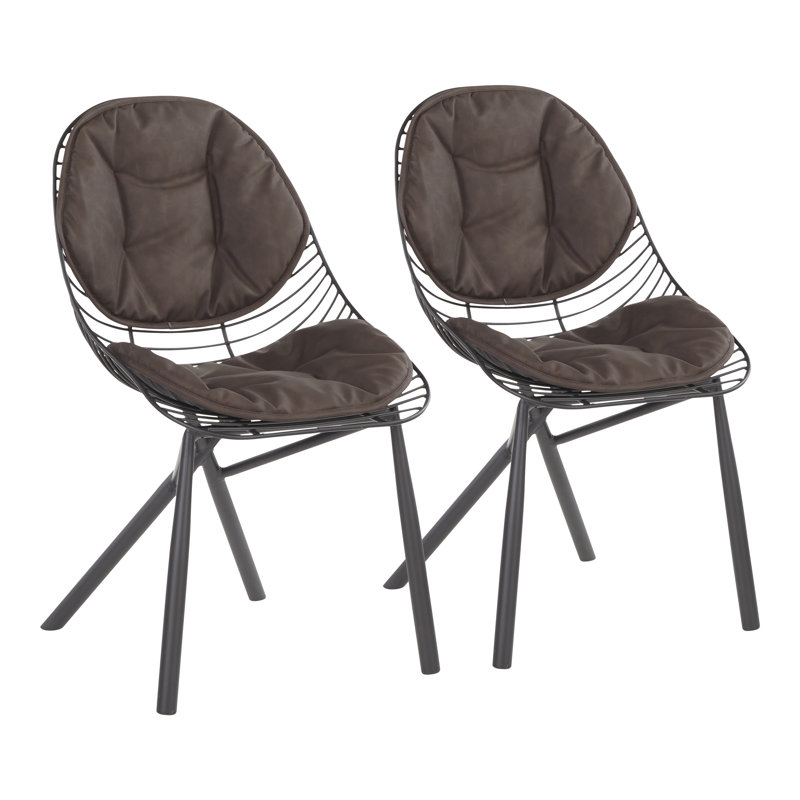 Beaudette Dining Chair with Removable Cushions, Espresso