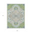 Tapis vert lavable d'intérieur / extérieur artichaut 9 pi x 12 pi vert