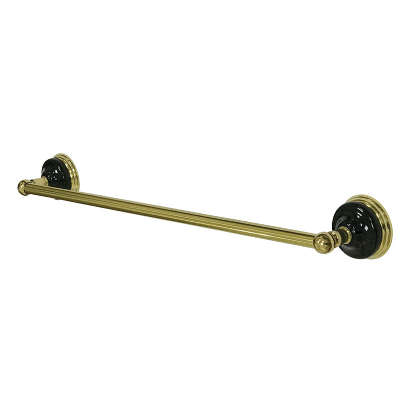 Kingston Brass Water Onyx 18-Inch Towel Bar, Polished Brass