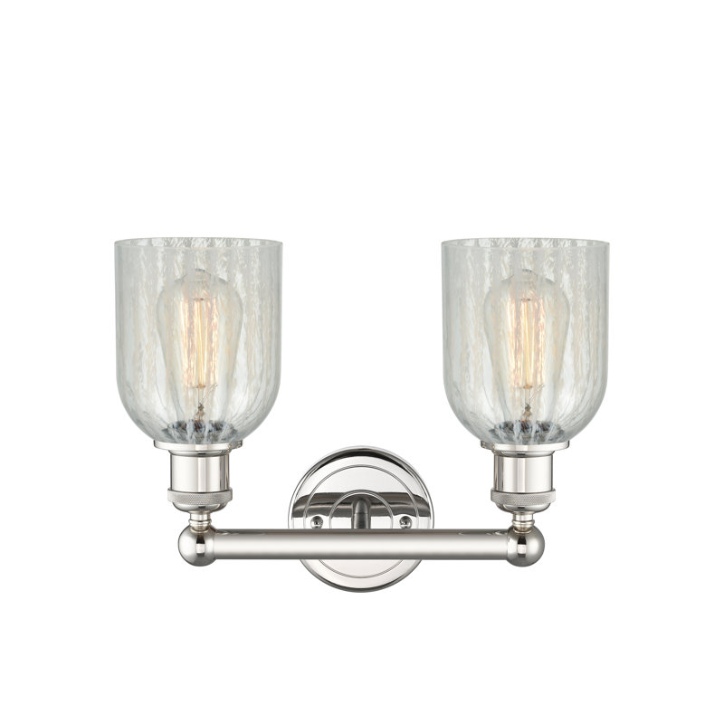 Reiko 2 - Light Dimmable Vanity Light, Mouchette, Polished Nickel
