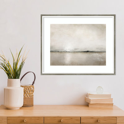 «Sunlight Bay» par Dan Hobday, impression sur bois encadrée