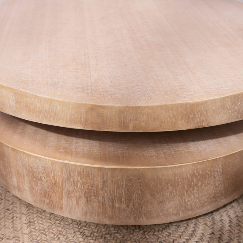 Round Wood Coffee Table