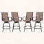 Swivel Patio Bar Stool with Textilene Fabric (Set of 2)-1861114390
