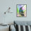 Vibrant Hummingbird perché doux Tie-Dye par George Dyachenko - peinture sur toile
