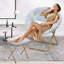 Fauteuil d'appoint pliant avec repose-pieds Marquice-771828322