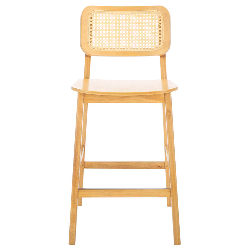Luz Cane Counter Stool, Natural/Natural