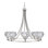 Vida Paramount 8 Light Uplight Chandelier With 5.75" Glass