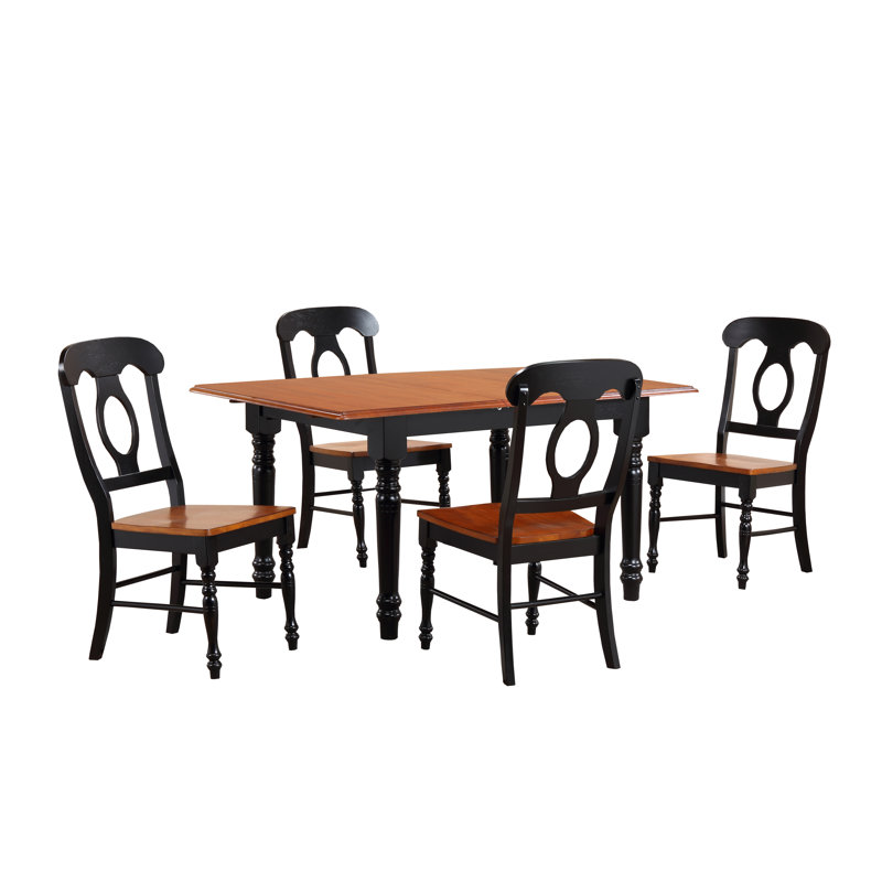 Vastah Solid Wood Top Four Leg Dining Set