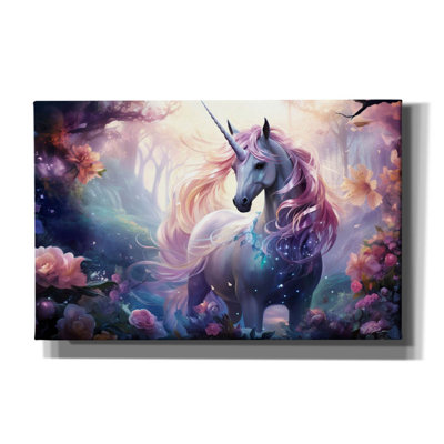 Art mural sur toile Epic Graffiti «Fantasy Unicorn 3» par Momart