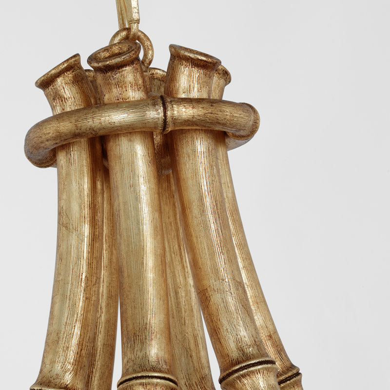 Alana 39" Chandelier, Gilded Plaster