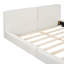 Lit plateforme tapissier avec tissu en velours, lit au sol avec structure solide-1524239221