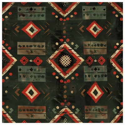 Southwestern Geometric Pattern Double Sided Throw Pillows