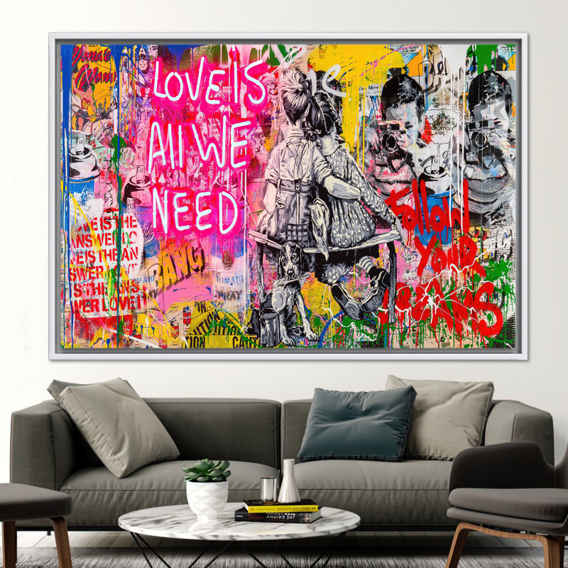 Print on Canvas, 20 cm H x 30 cm W, White Floater Framed